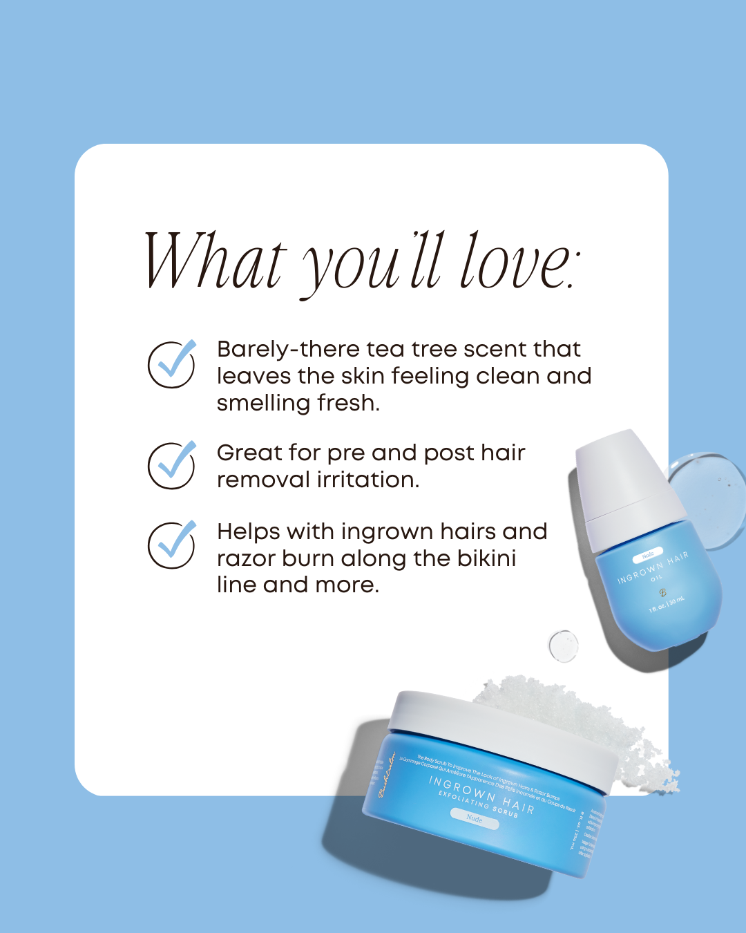 Ingrown Exfoliating Scrub- Nude
